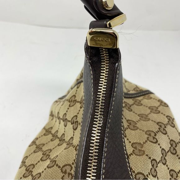 Gucci GG D Ring Canvas Hobo Shoulder Bag Small Vintage - Picture 6 of 7